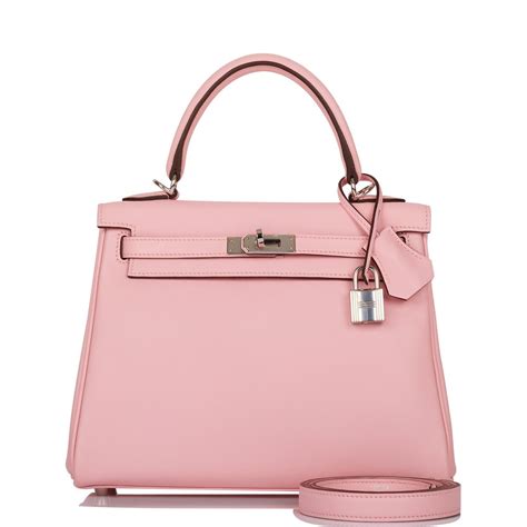 hermes rose sakura kelly 25|Hermes kelly 25cm.